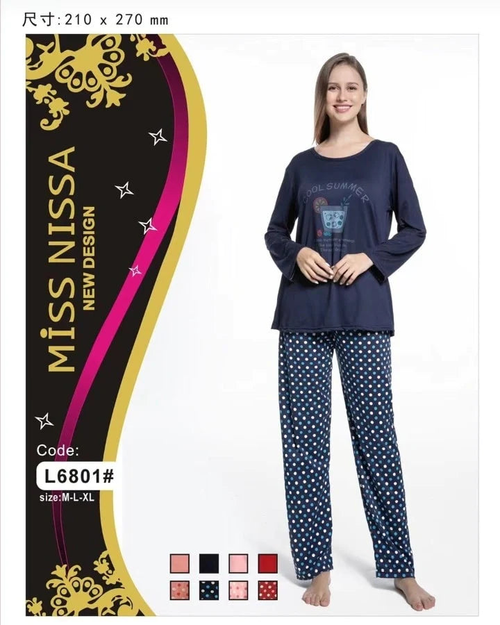 Miss Nissa Nightdress blue