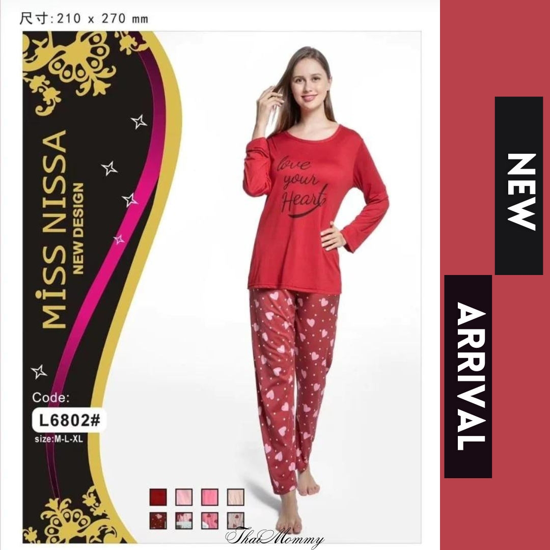 Miss Nissa Nightdress Red