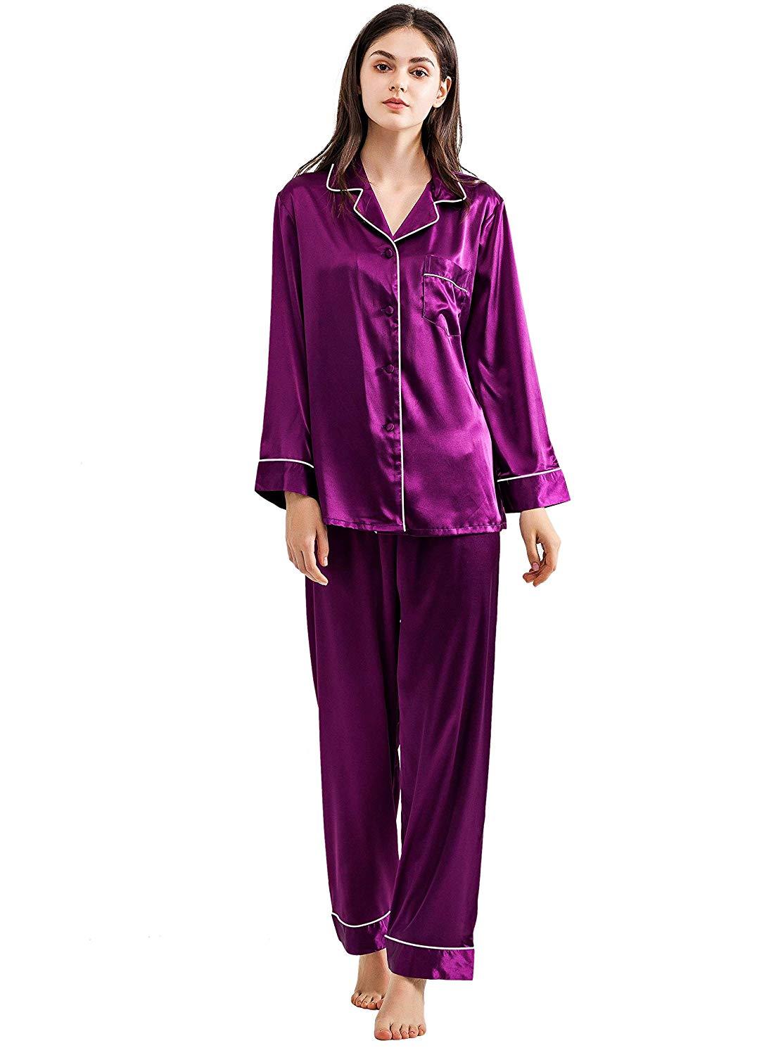 Berry Silk Pajamas