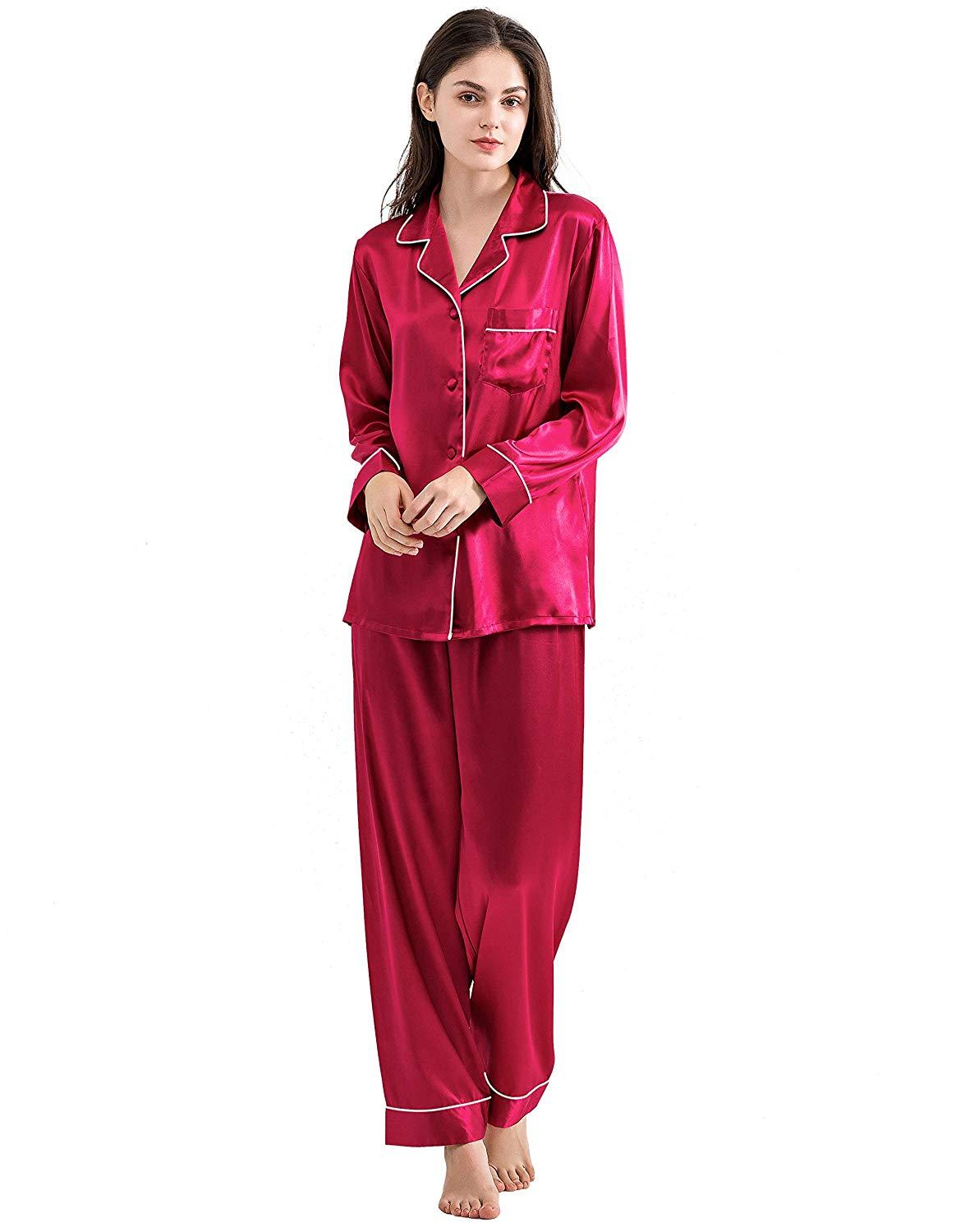 Berry Silk Pajamas